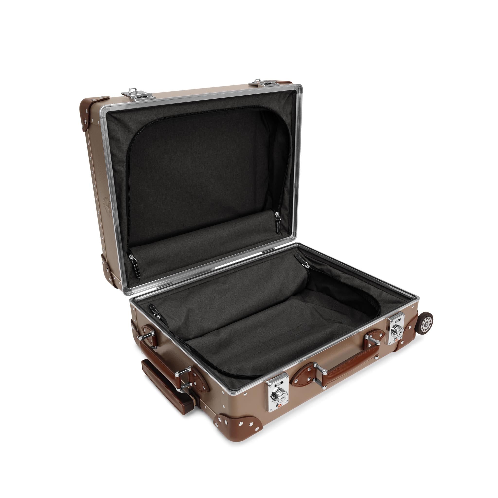 Metropolis · Carry-On - 4 Wheels | Noble Brown/Brown/Chrome