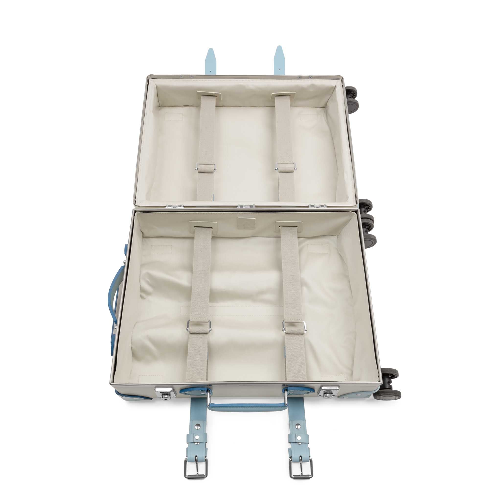 Pop Colour · Carry-On - 4 Wheels | Ivory/Pastel Blue/Chrome