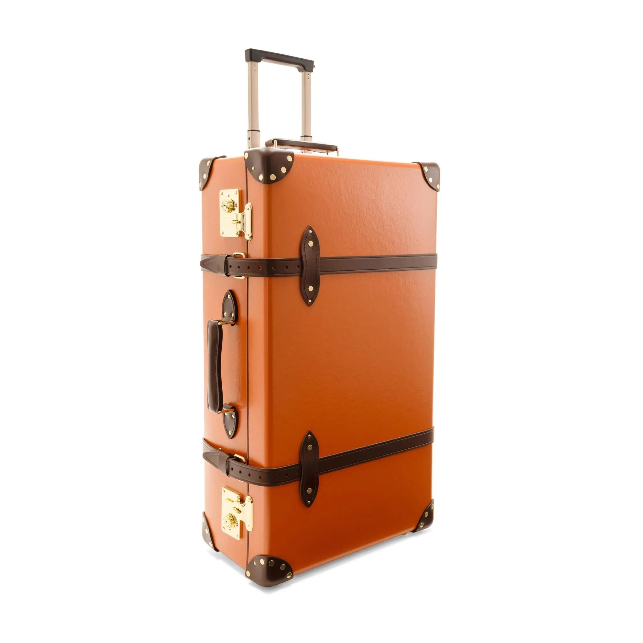 Centenary · Large Check-In - 2 Wheels | Marmalade/Brown - GLOBE-TROTTER