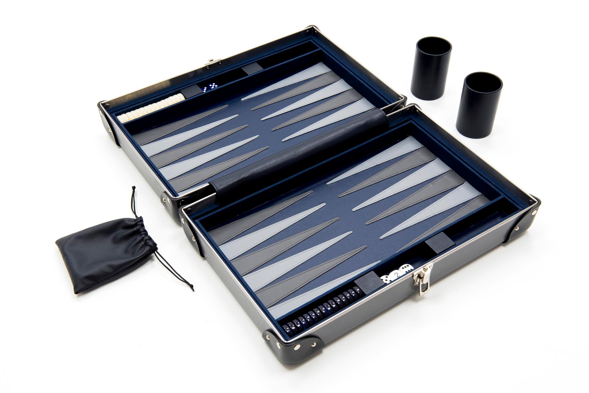 007 Collection · Backgammon Set | Grey/Graphite/Chrome