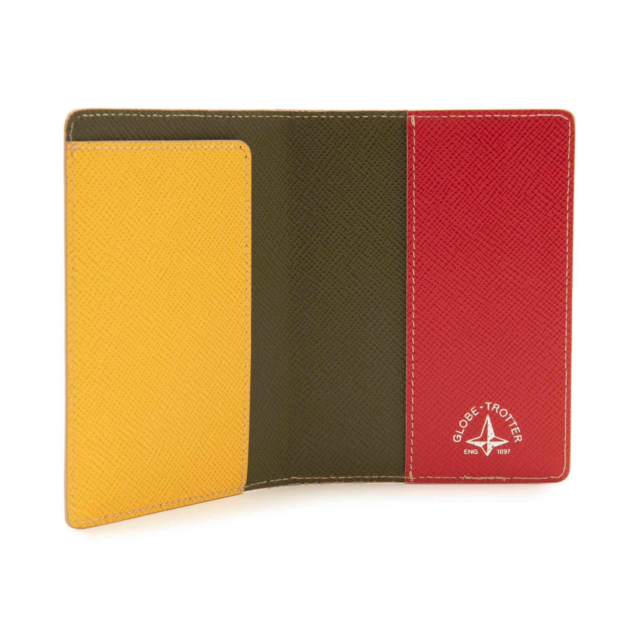 Jet · Passport Holder | Dark Green/Yellow/Red