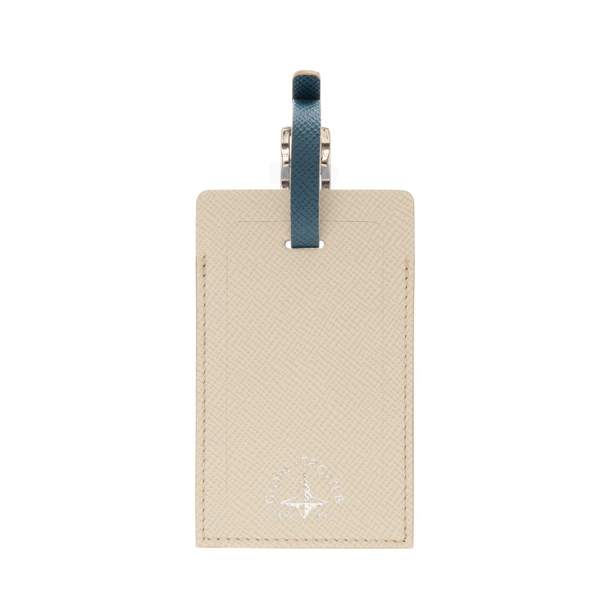 Jet · Luggage Tag | Ivory/Baby Blue/Teal/Chrome