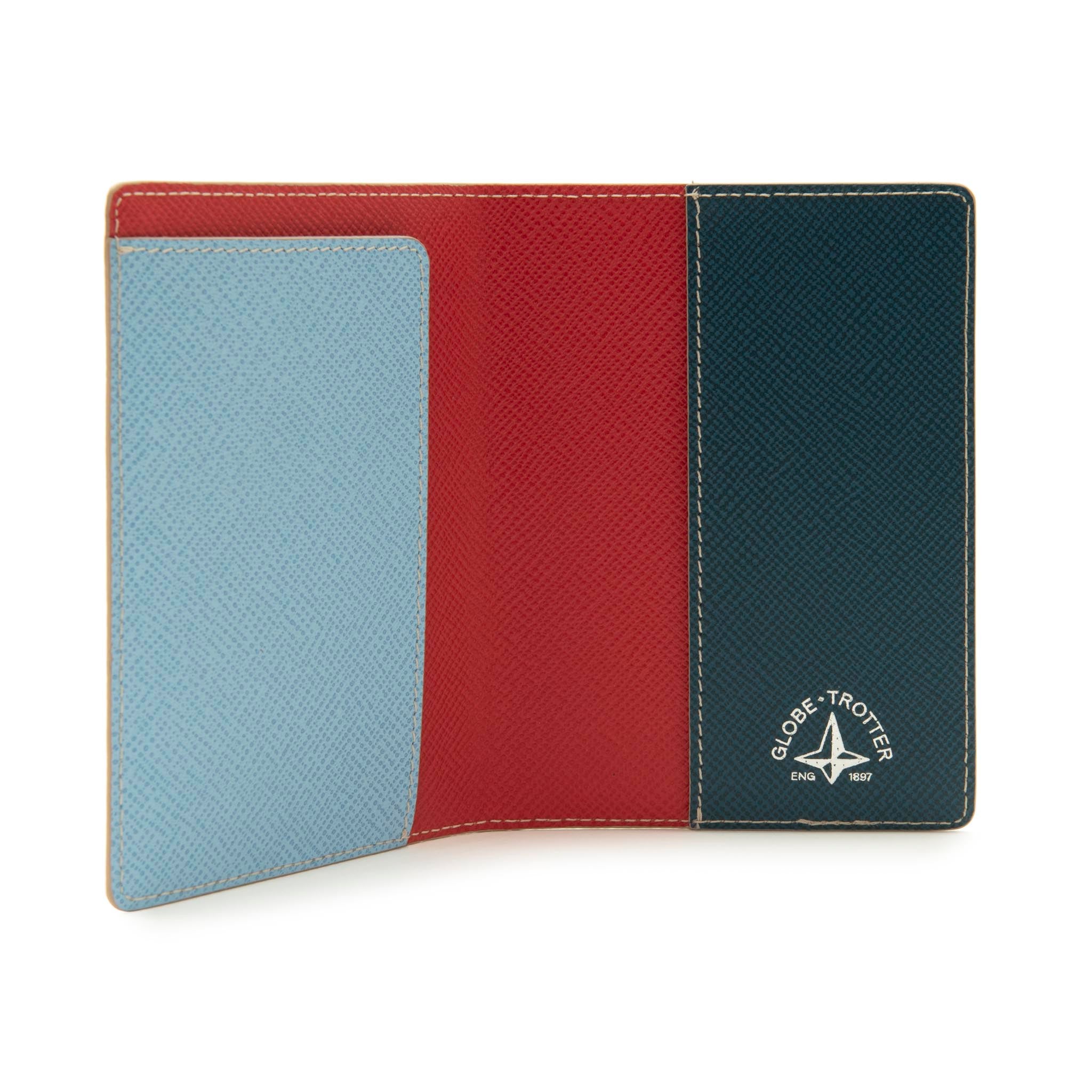 Jet · Passport Holder | Red/Baby Blue/Teal