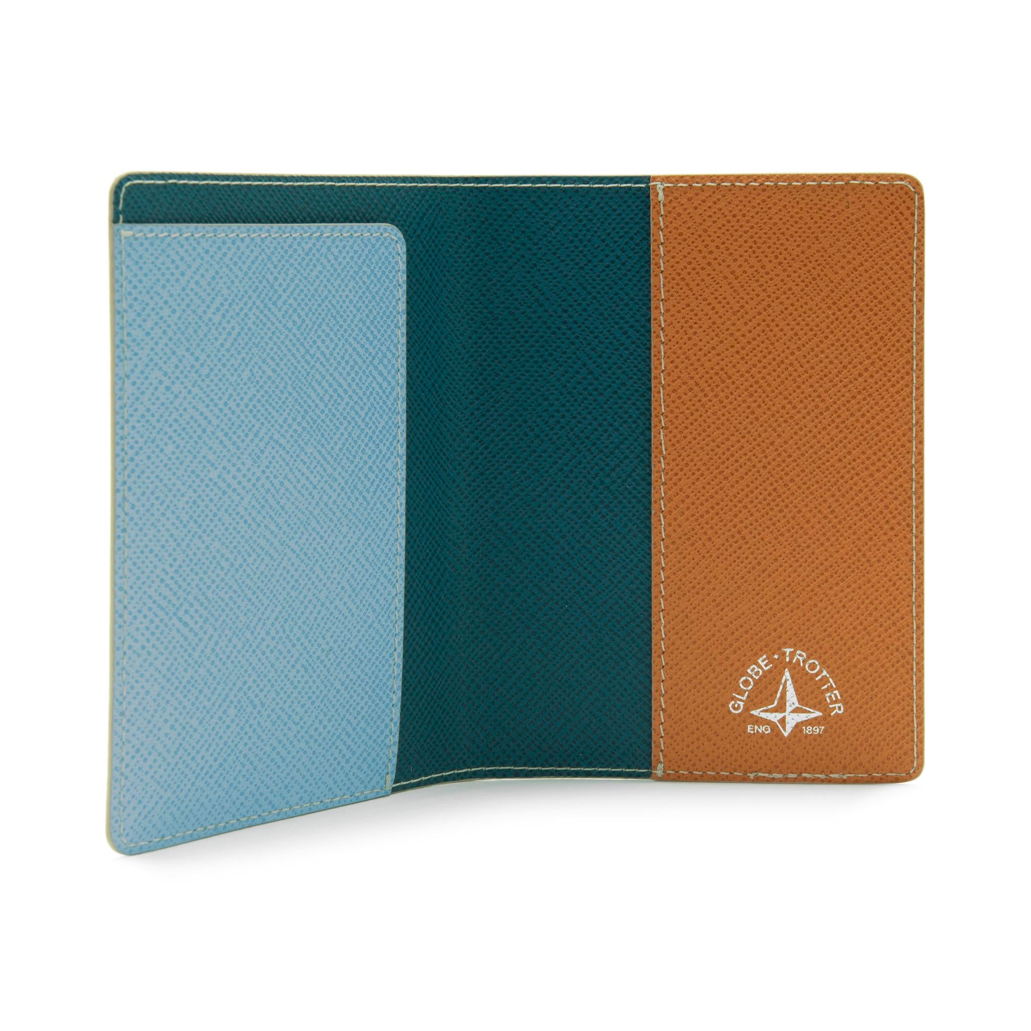 Jet · Passport Holder | Teal/Baby Blue/Orange