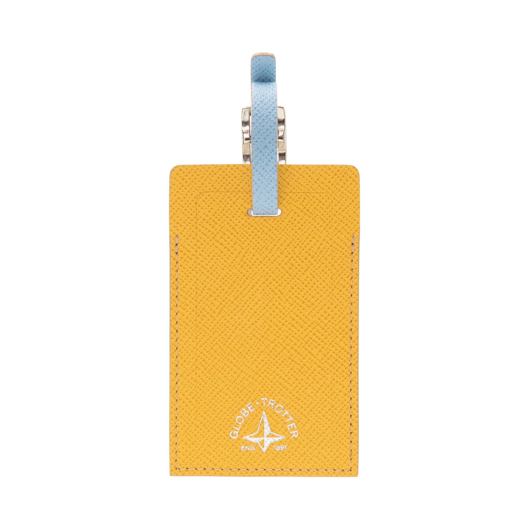 Jet · Luggage Tag | Yellow/Ivory/Baby Blue/Chrome