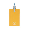 Jet · Luggage Tag | Yellow/Ivory/Chrome