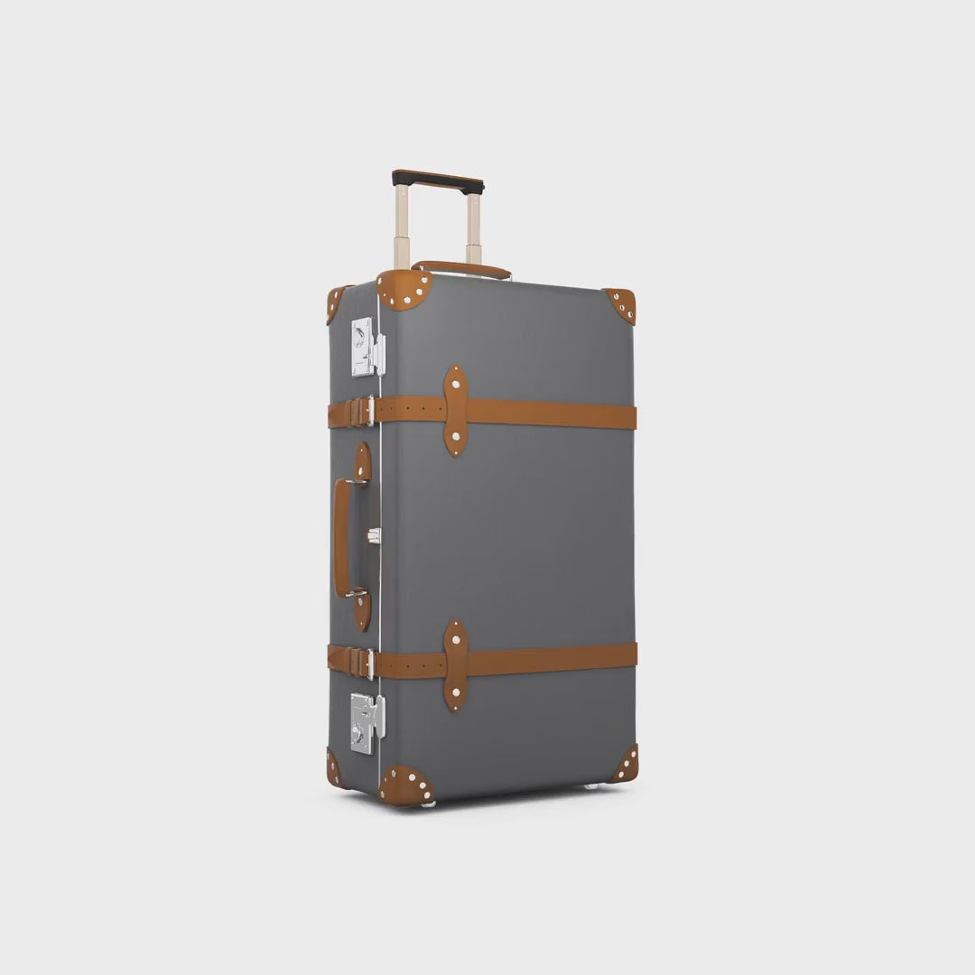 Centenary · Large Check-In - 2 Wheels | Grey/Caramel