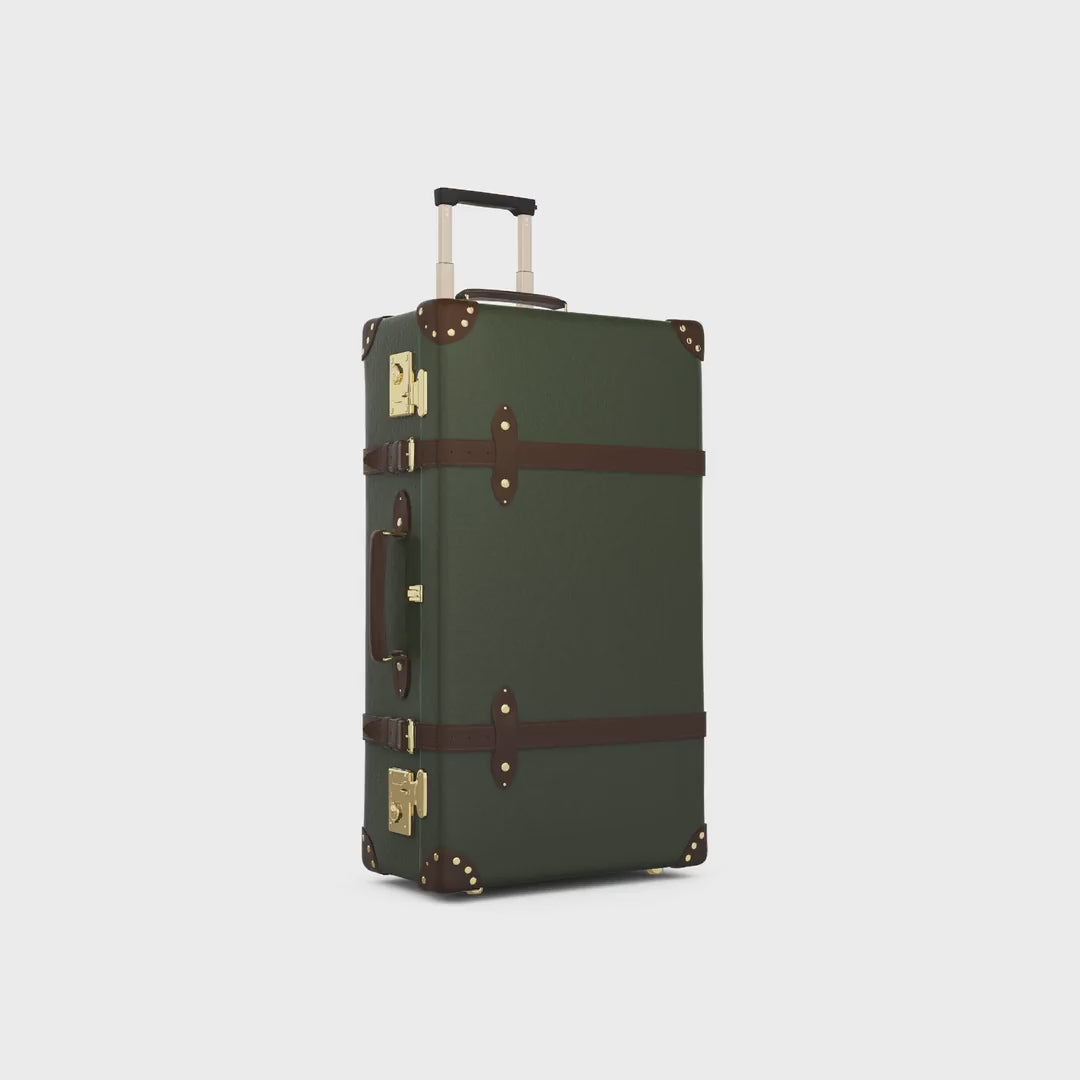 Centenary · Large Check-In - 2 Wheels | Green/Brown