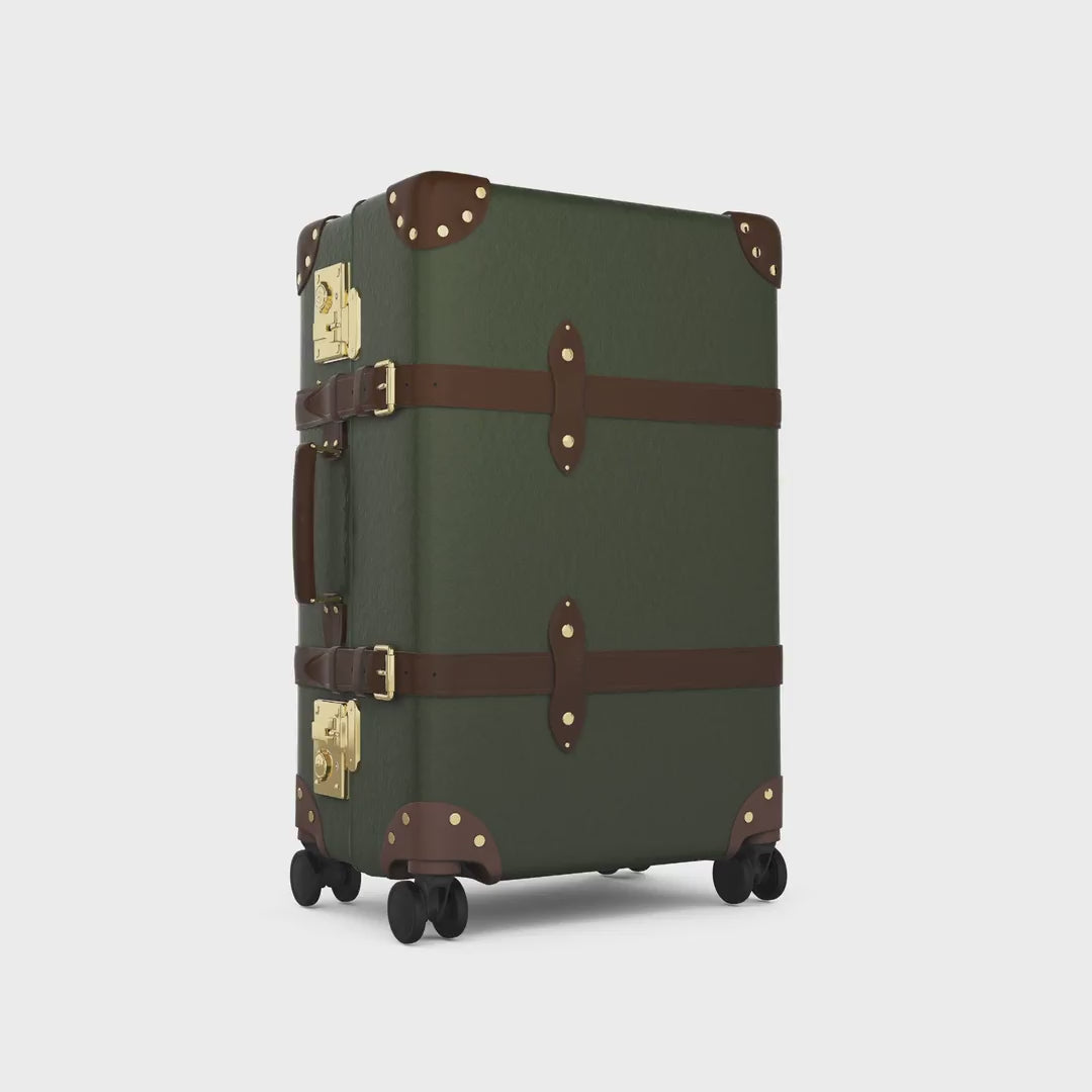 Centenary · Medium Check-In - 4 Wheels | Green/Brown