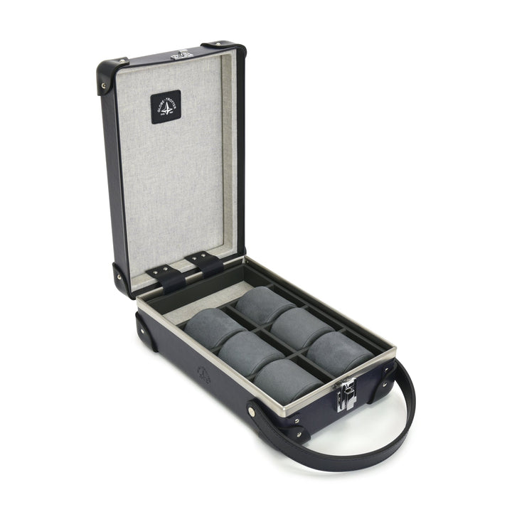 Centenary · 6-Slot Watch Case | Navy/Navy - GLOBE-TROTTER